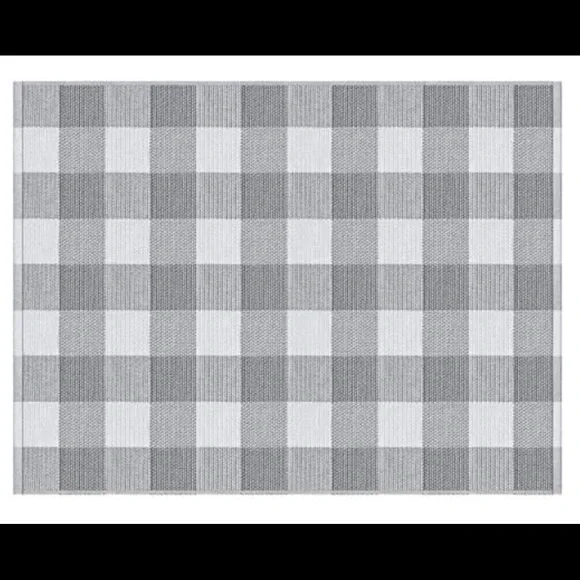 New Cute Modern Barnhaus Grey Buffalo Check Plaid Indoor/Outdoor Rug 3’x4’ - Picture 1 of 8